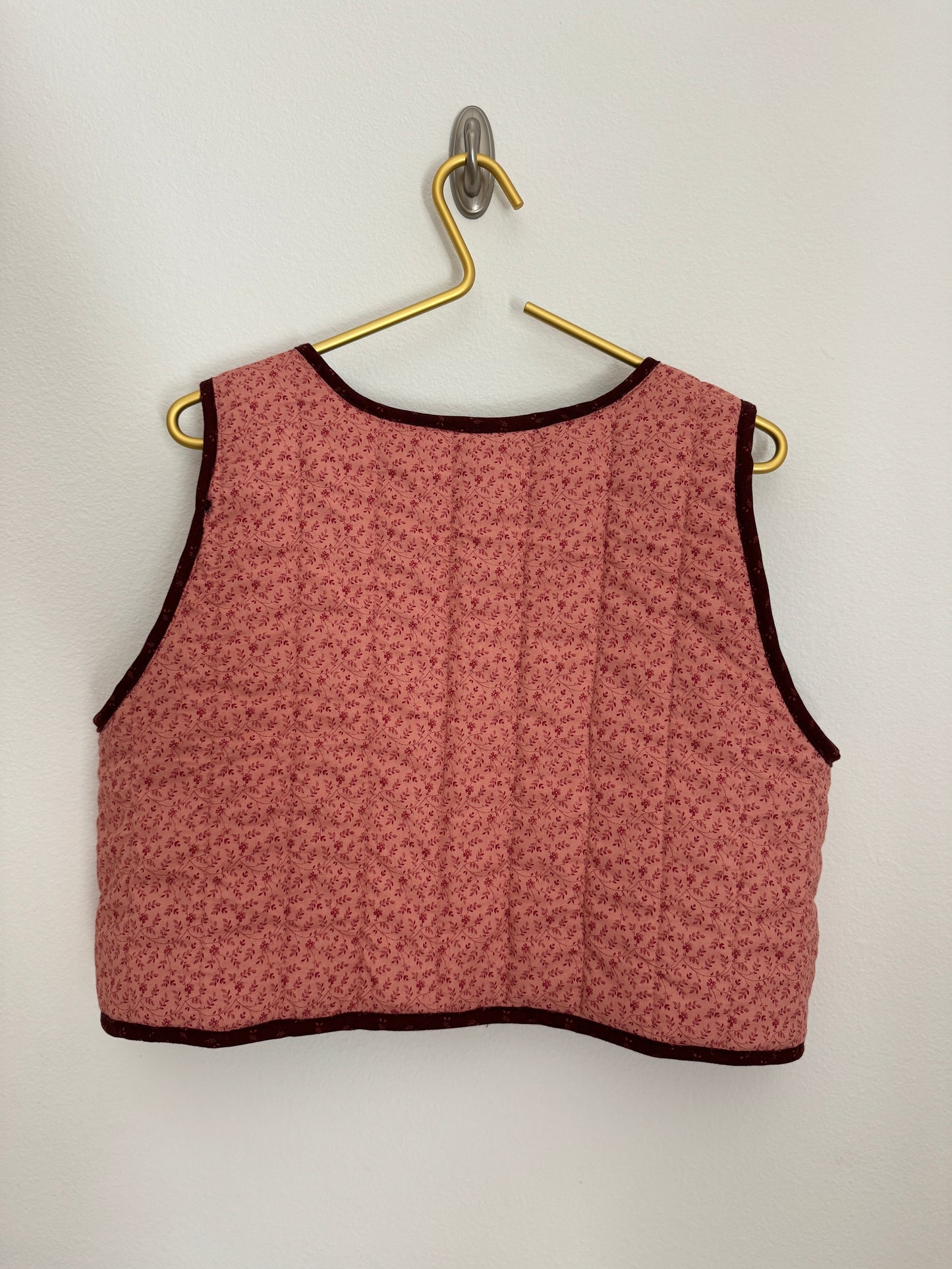 Berry Sweet Quilted Vest - Size 4